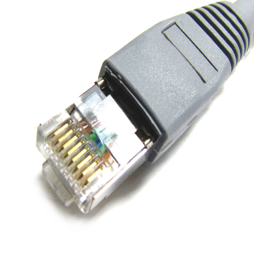 Cable de red ethernet RJ45 LSHF FTP Cat.6 gris 10 m