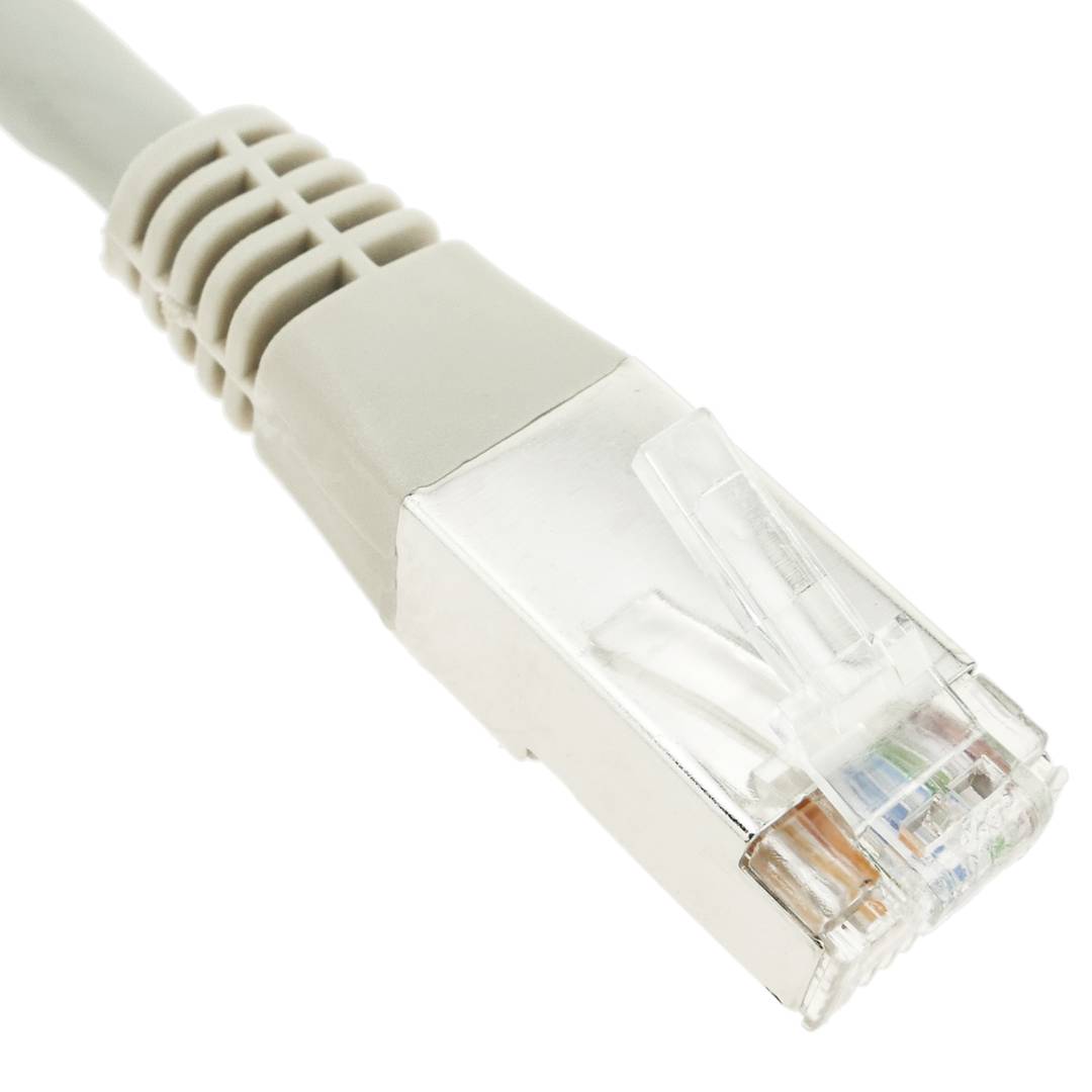 Cable de red ethernet RJ45 LSHF FTP Cat.6 gris 7 m