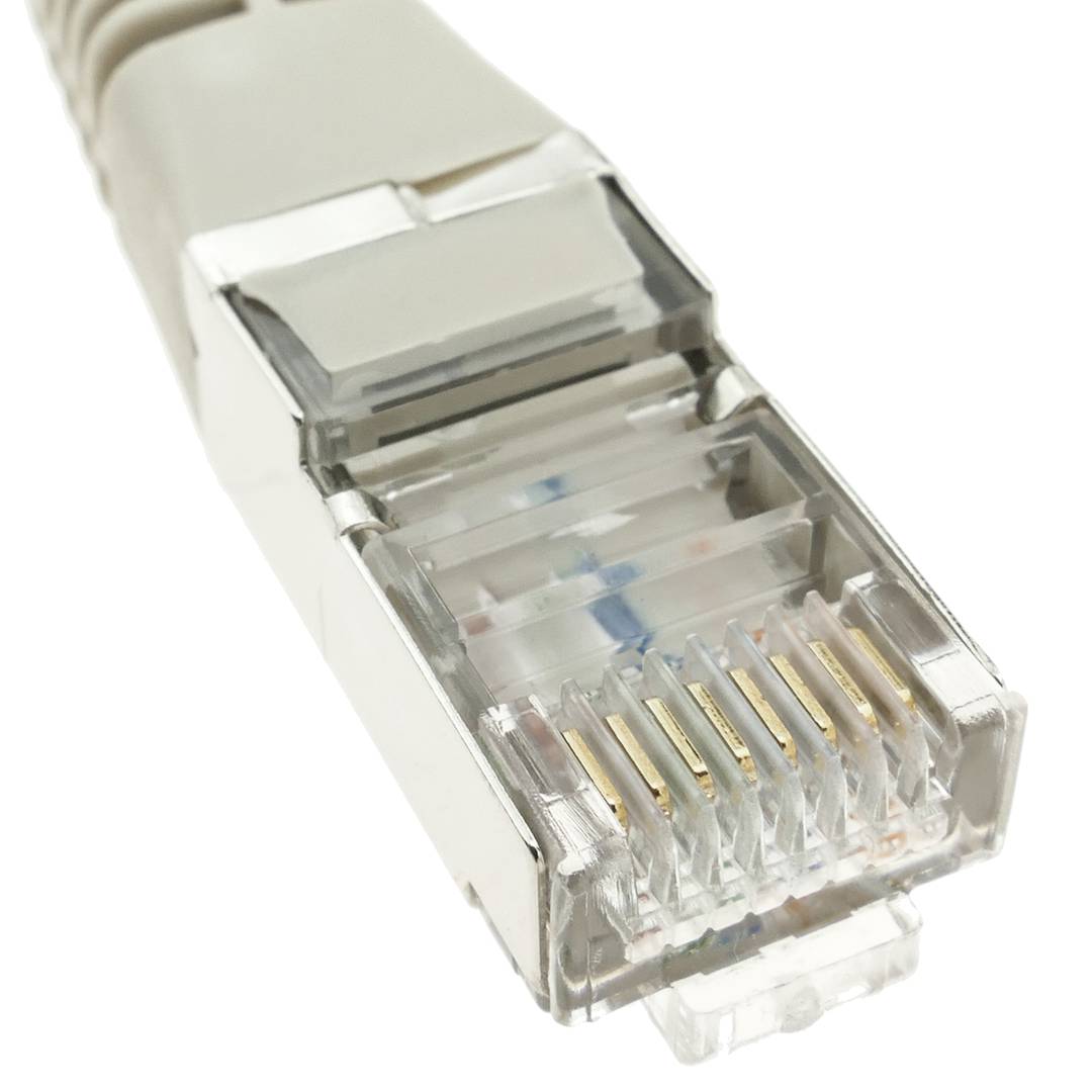 Cable de red ethernet RJ45 LSHF FTP Cat.6 gris 7 m