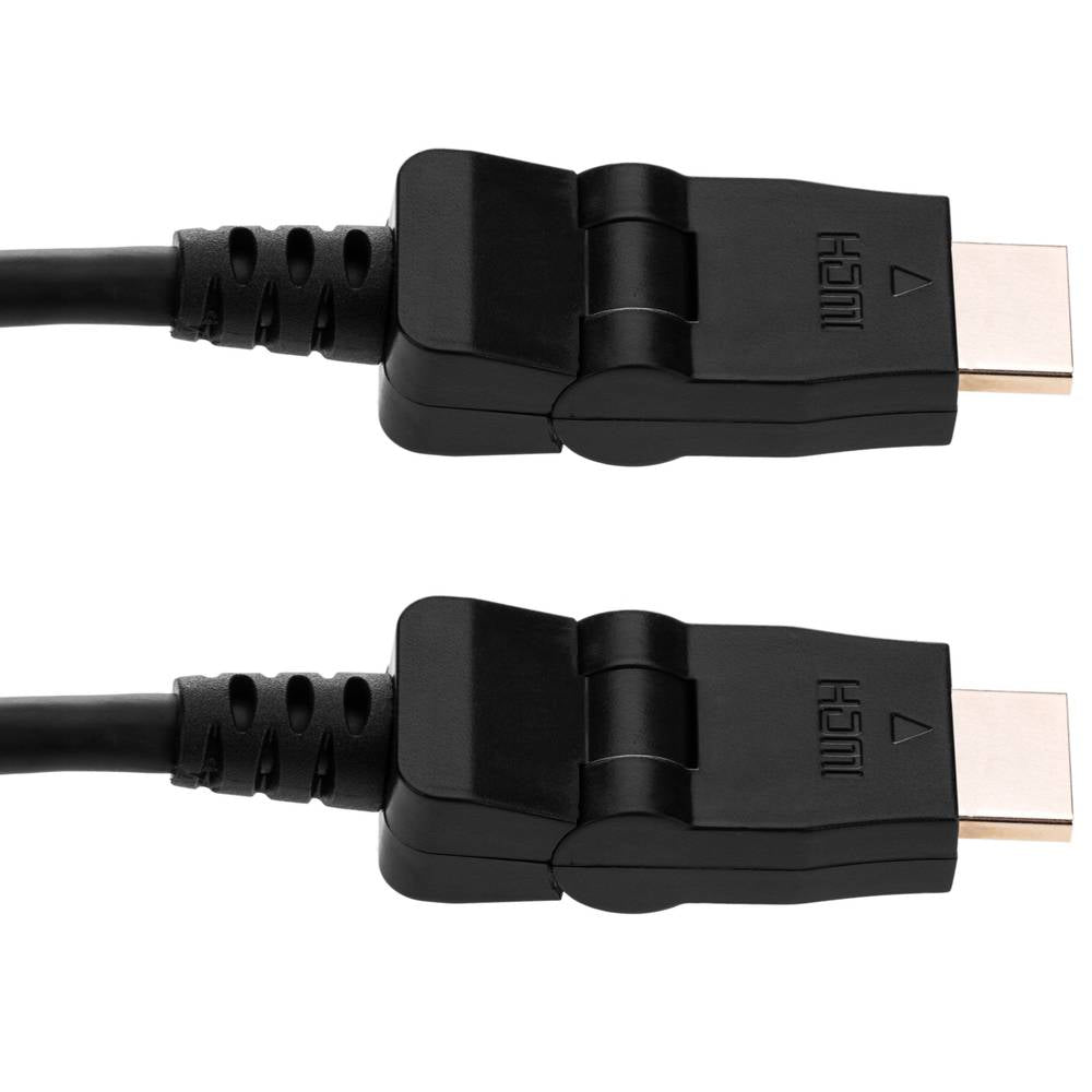 Cable HDMI-A macho a HDMI-A macho de 50 cm con rotación de 180 grados