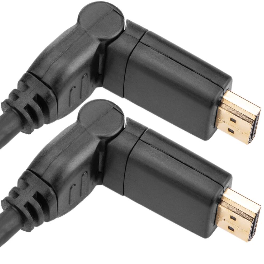 Cable HDMI-A macho a HDMI-A macho de 1 m con rotación de 180 grados
