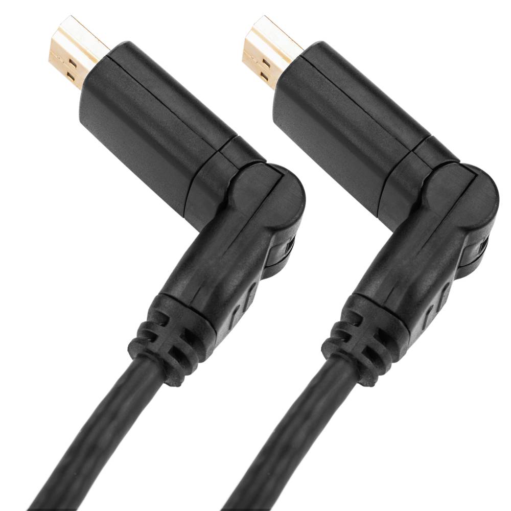 Cable HDMI-A macho a HDMI-A macho de 1 m con rotación de 180 grados