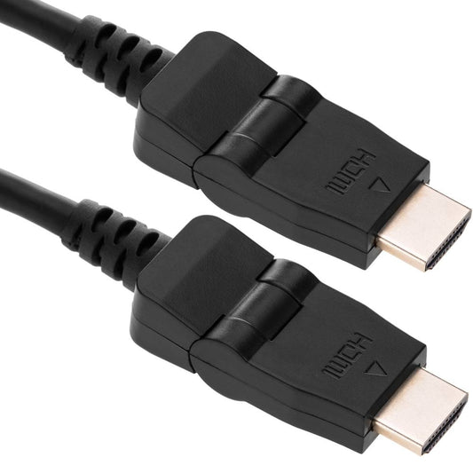 Cable HDMI-A macho a HDMI-A macho de 2 m con rotación de 180 grados