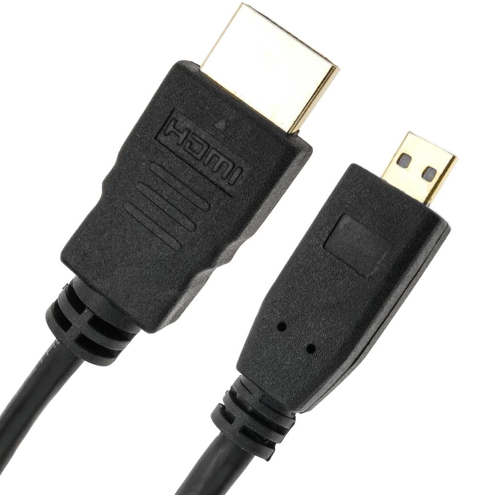 Cable HDMI tipo A 1.4 macho a HDMI tipo D macho de 50 cm
