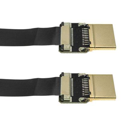 Cable vídeo HDMI plano FPV 50 cm A-macho a A-macho