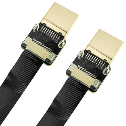 Cable vídeo HDMI plano FPV 50 cm A-macho a A-macho