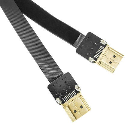 Cable vídeo HDMI plano FPV 50 cm A-macho a A-macho