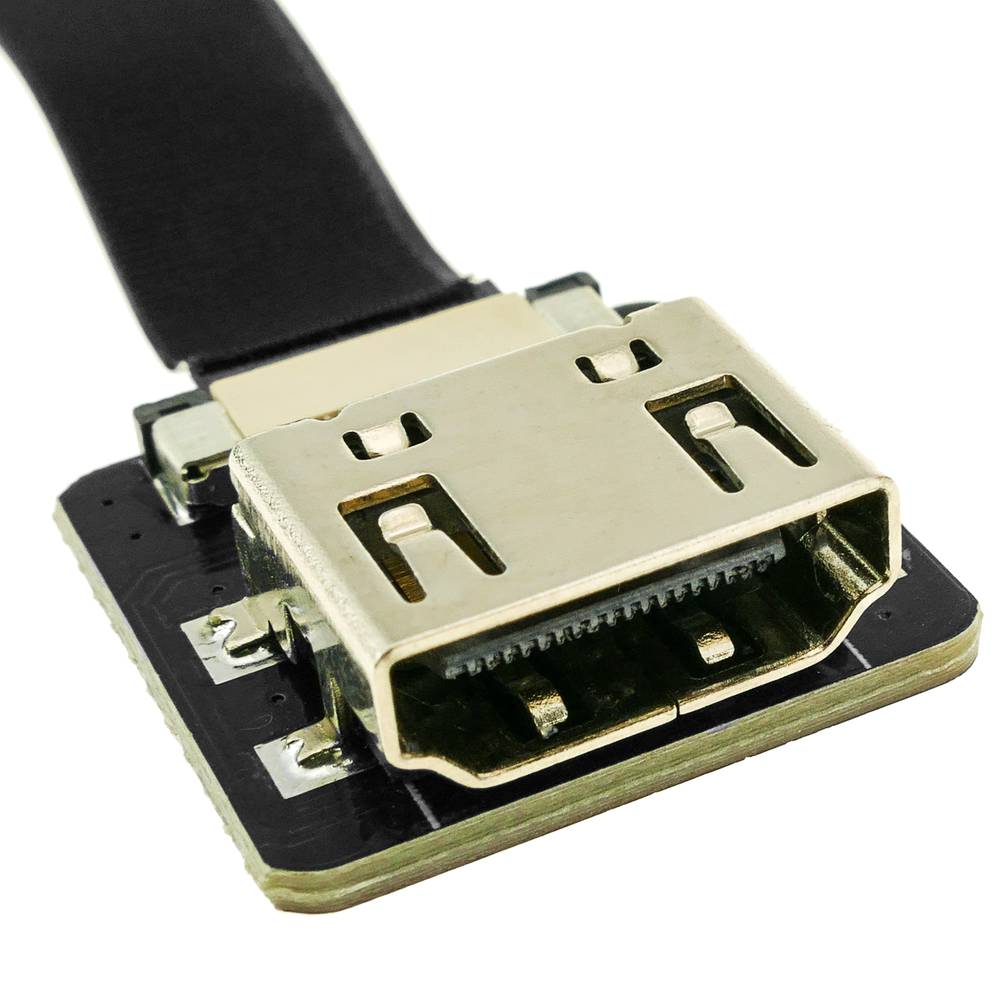 Cable vídeo HDMI plano FPV 20 cm A-macho a A-hembra