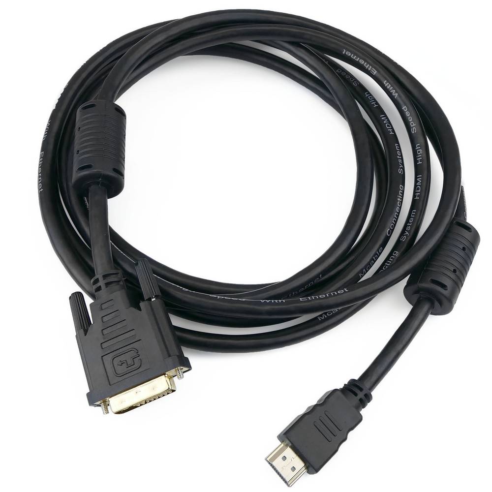 Super cable HDMI 1.4 de tipo HDMI-A macho a DVI-D macho de 5 m