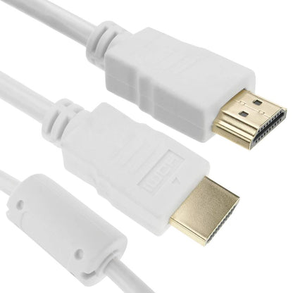 Cable HDMI 2.0 con conector tipo A macho a conector tipo A macho Ultra HD 4K de 1m blanco