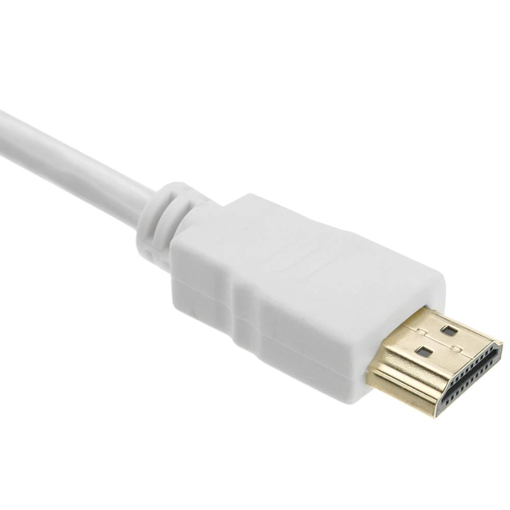 Cable HDMI 2.0 con conector tipo A macho a conector tipo A macho Ultra HD 4K de 1m blanco