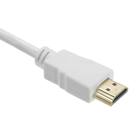 Cable HDMI 2.0 con conector tipo A macho a conector tipo A macho Ultra HD 4K de 1m blanco
