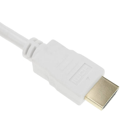 Cable HDMI 2.0 con conector tipo A macho a conector tipo A macho Ultra HD 4K de 1m blanco