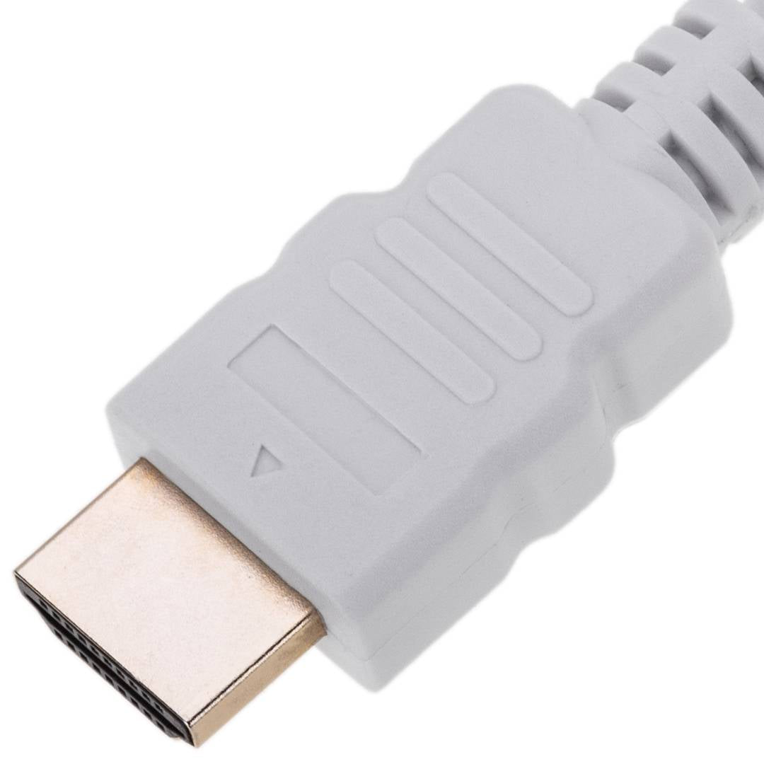 Cable HDMI 2.1 con conector tipo A macho a conector tipo A macho Ultra HD 4K 8K de 0.5m blanco