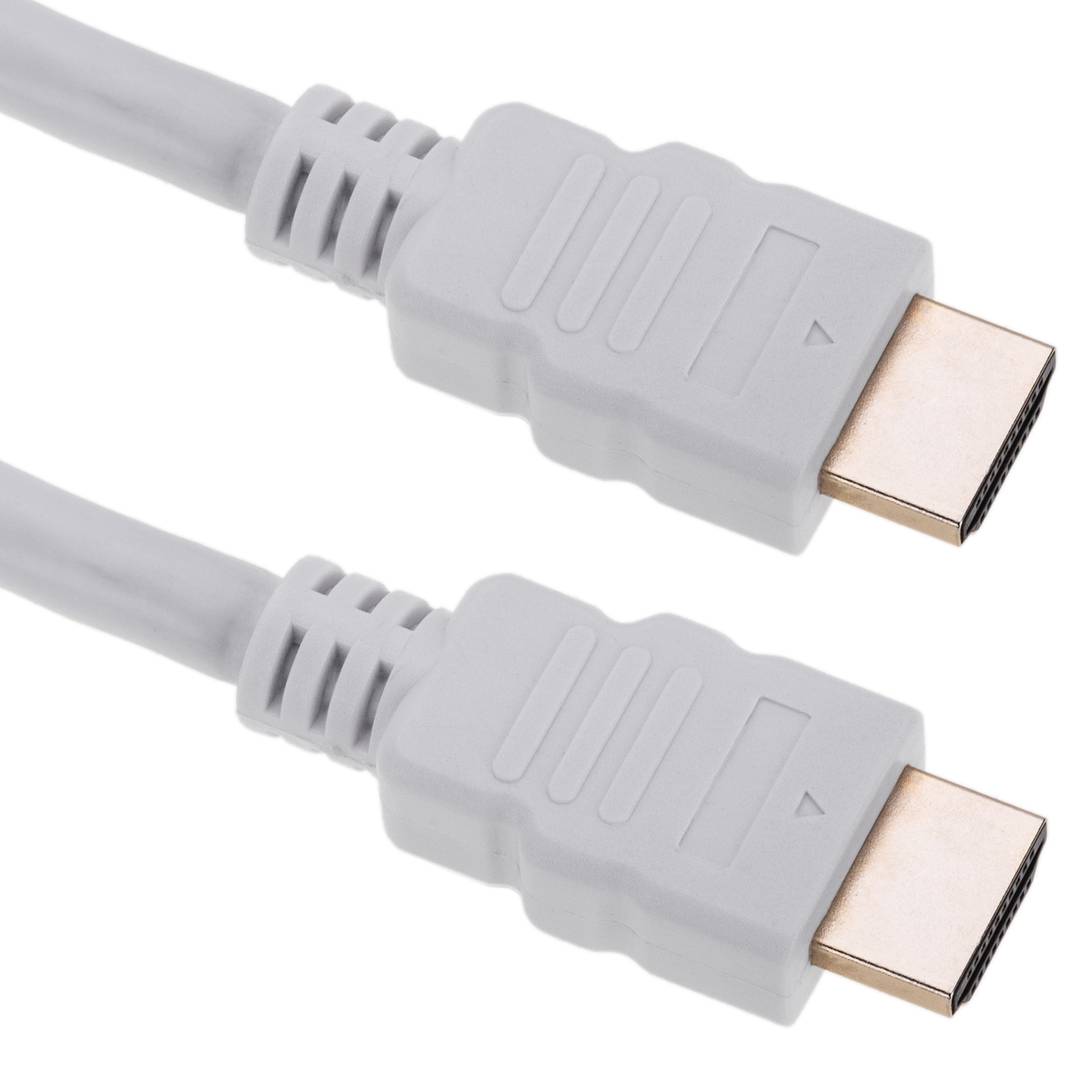 Cable HDMI 2.1 con conector tipo A macho a conector tipo A macho Ultra HD 4K 8K de 1m blanco