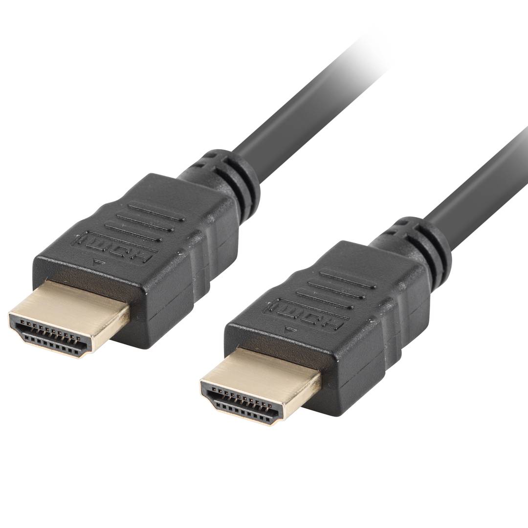 Cable HDMI Lanberg CA-HDMI-11CC-0010-BK HDMI 1.4 macho Alta velocidad 1m Negro
