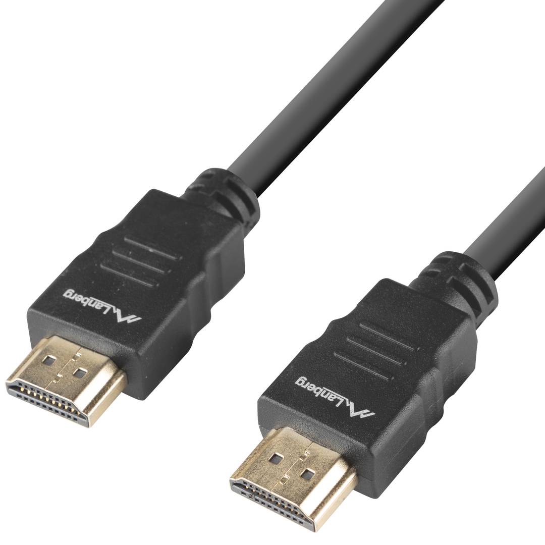 Cable HDMI v1.4 macho a macho de 3 m color negro de Lanberg CA-HDMI-15CC-0030-BK