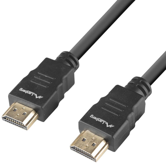 Cable HDMI v1.4 macho a macho de 3 m color negro de Lanberg CA-HDMI-15CC-0030-BK