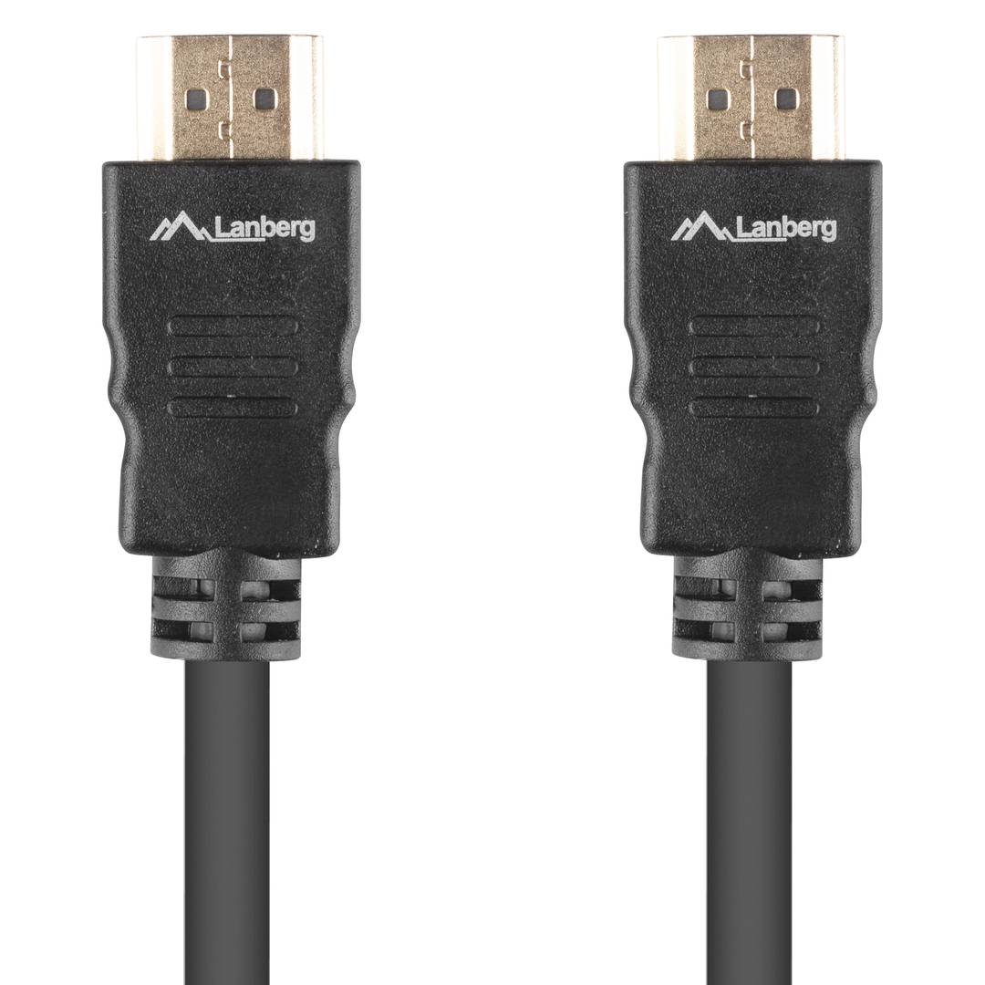 Cable HDMI v1.4 macho a macho de 3 m color negro de Lanberg CA-HDMI-15CC-0030-BK