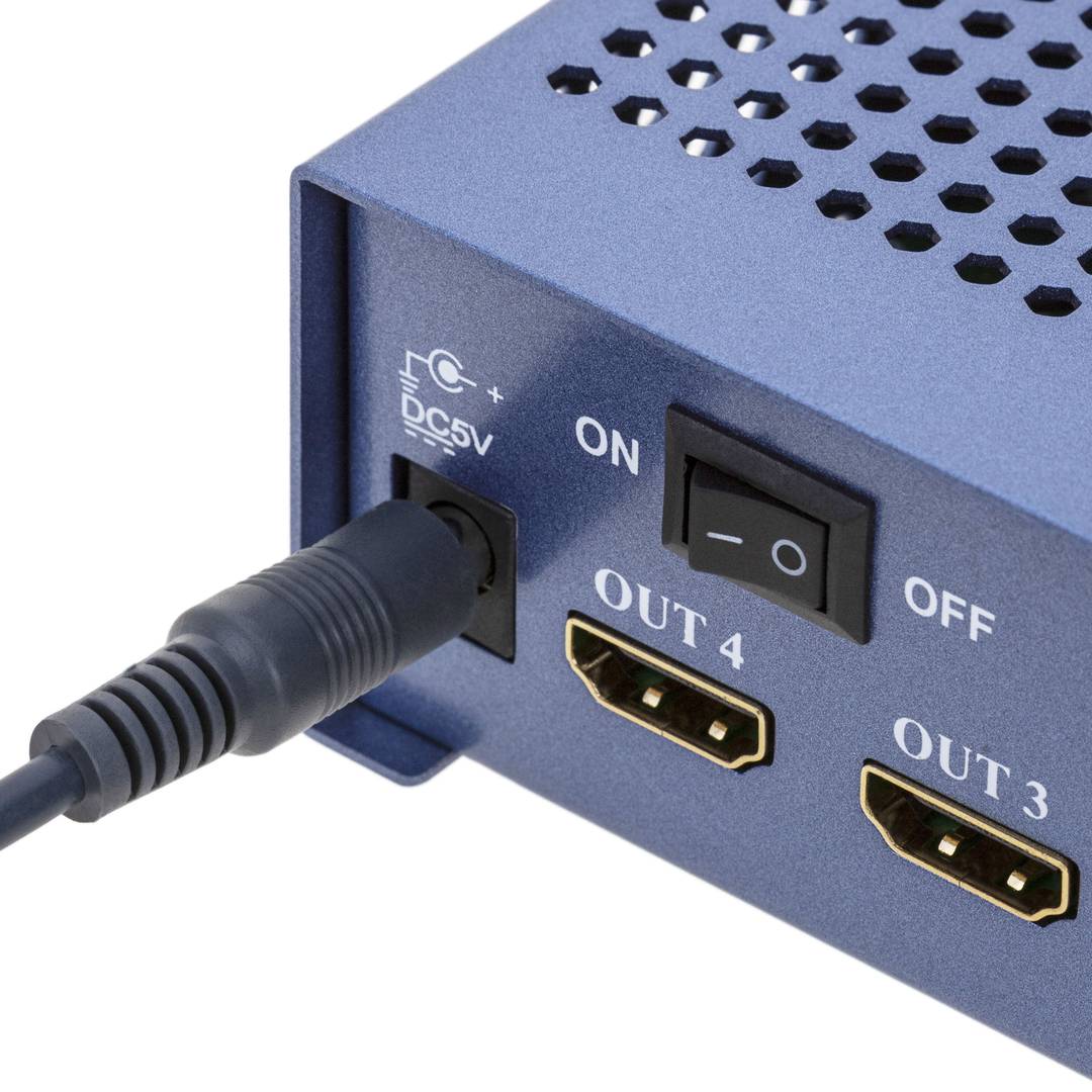 Multiplicador de vídeo HDMI 1.4b 3D 4K de 4 puertos