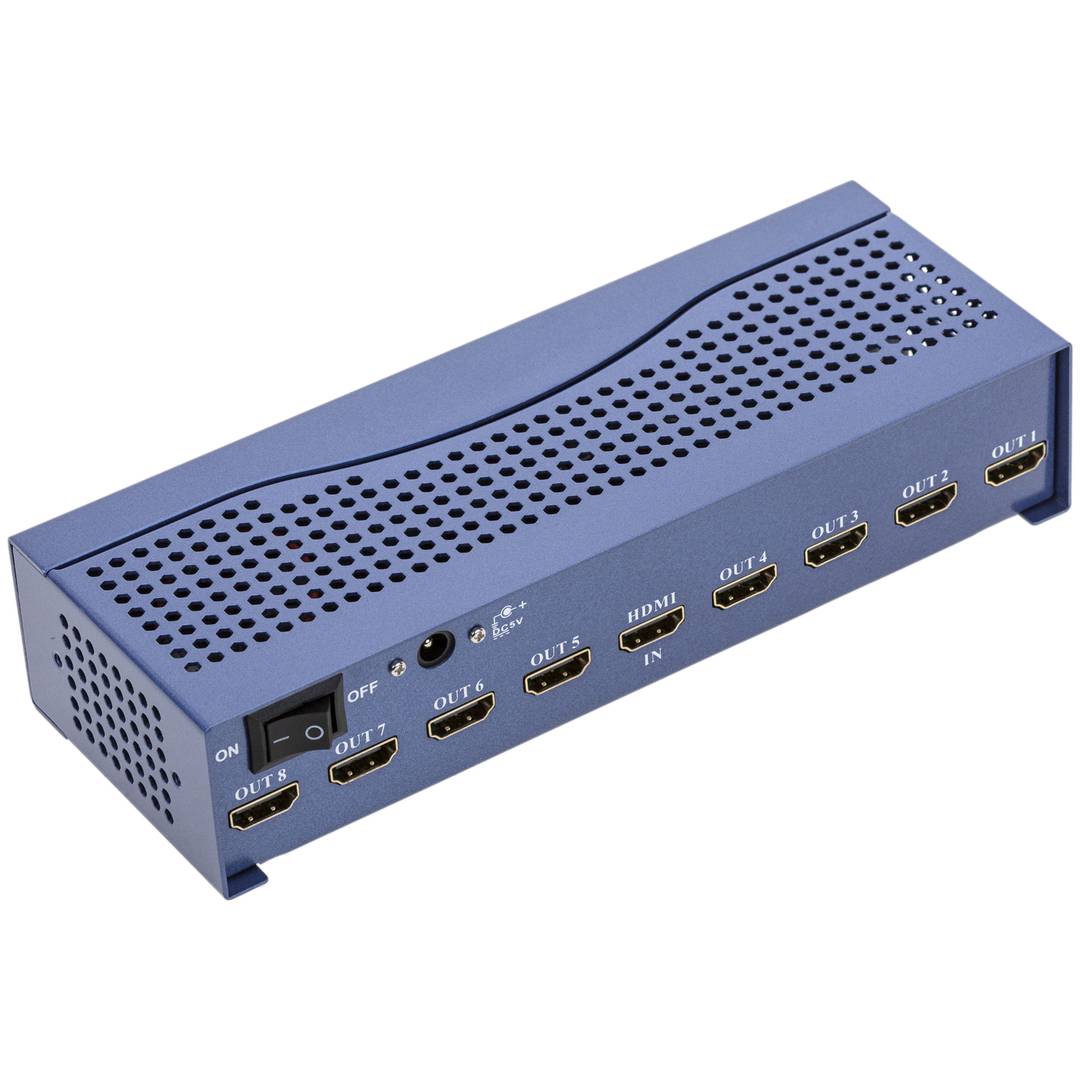 Multiplicador de vídeo HDMI 1.4a 3D 4K de 8 puertos