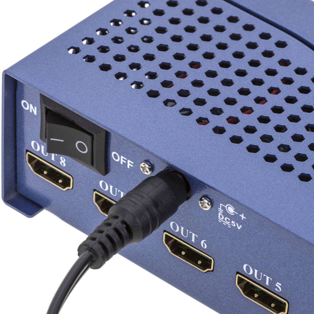 Multiplicador de vídeo HDMI 1.4a 3D 4K de 8 puertos
