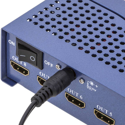 Multiplicador de vídeo HDMI 1.4a 3D 4K de 8 puertos