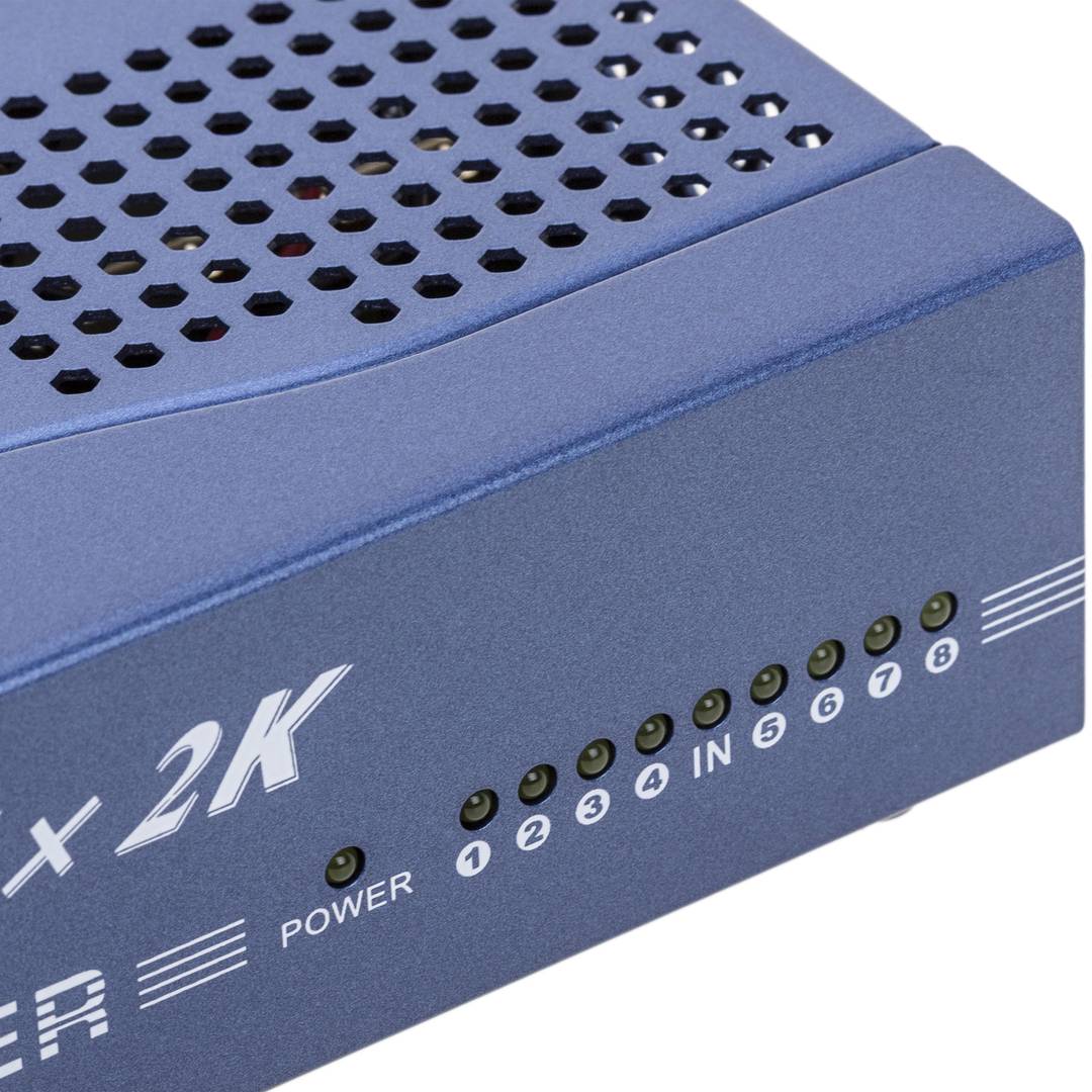 Multiplicador de vídeo HDMI 1.4a 3D 4K de 8 puertos