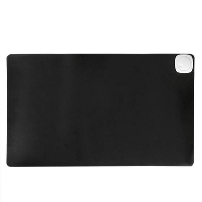 Alfombra y superficie térmica con calefacción para escritorio suelo y pies de 60 x 36 cm 85W negro