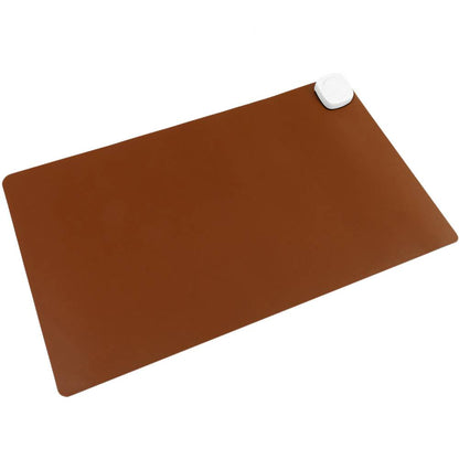Alfombra y superficie térmica con calefacción para escritorio suelo y pies de 60 x 36 cm 85W marrón