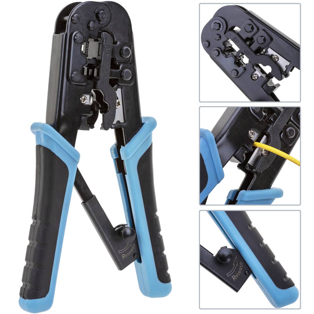 Herramienta crimpadora cortadora peladora para RJ45 RJ12 RJ11 RJ9 8P8C 6P6C 6P4C 4P4C