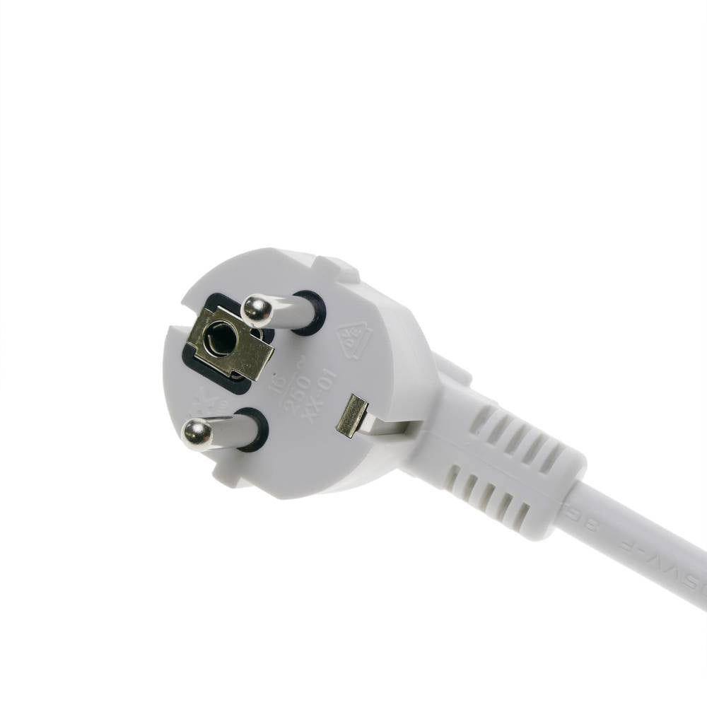 Regleta de enchufes 6 schuko 16A 250V blanca con interruptor y cable de 1.5m