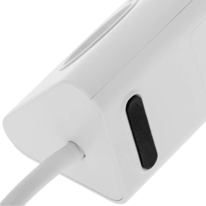 Regleta sobremesa de 3 enchufes schuko con 1 puerto USB y 1 USB-C blanco