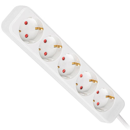 Regleta de 5 enchufes Schuko de Lanberg color blanco 3m