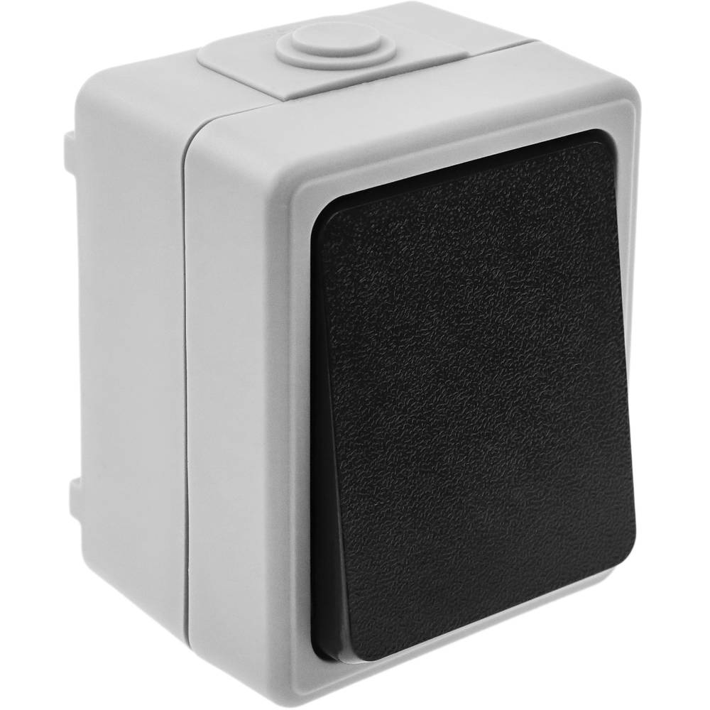 Base de superficie estanca IP54 10A 250V con interruptor conmutador
