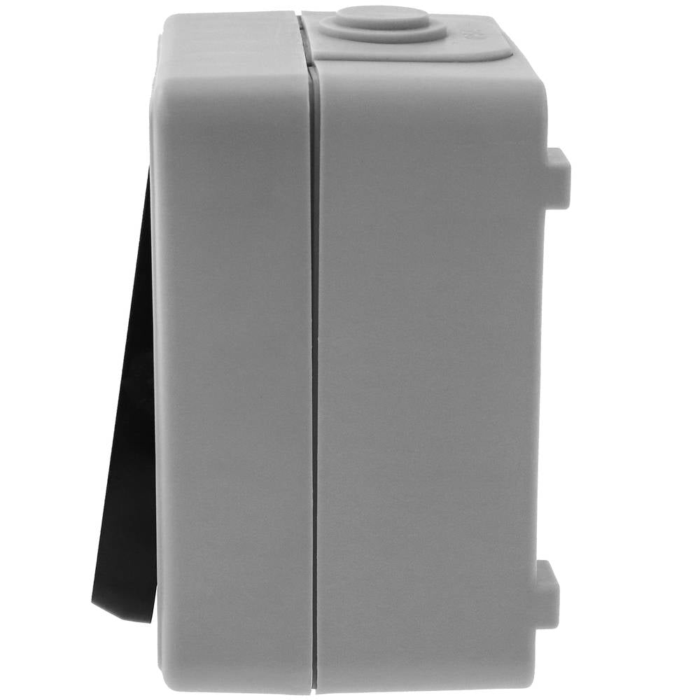 Base de superficie estanca IP54 10A 250V con interruptor conmutador