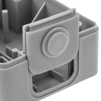 Base de superficie estanca IP54 10A 250V con interruptor conmutador