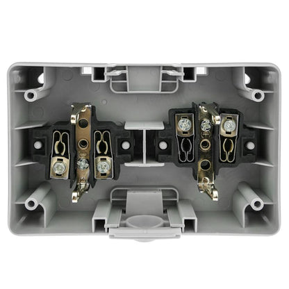 Base de superficie estanca IP54 16A 250V con doble schuko