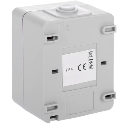 Base de superficie estanca IP54 10A 250V con un pulsador