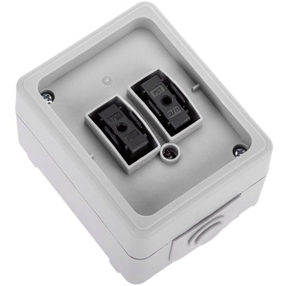 Base de superficie estanca IP54 10A 250V con un pulsador
