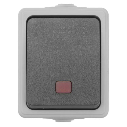 Base de superficie estanca IP54 10A 250V con interruptor conmutador LED