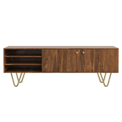 Pies para mesa y mueble Patas en acero 2 varillas 15 cm cobre 4-pack