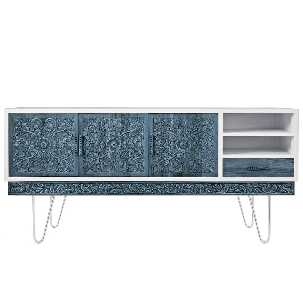 Pies para mesa y mueble Patas en cromado 2 varillas 15 cm 4-pack
