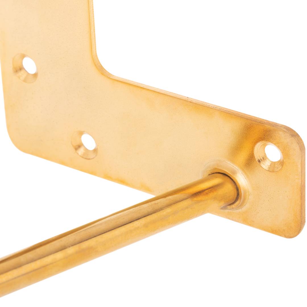 Pies para mesa y mueble Patas en acero 2 varillas 20 cm cobre intenso 4-pack