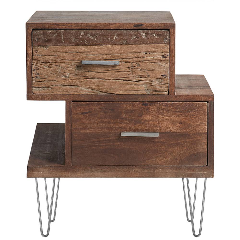 Pies para mesa y mueble estilo vintage Patas en acero 2 varillas 41 cm 4-pack