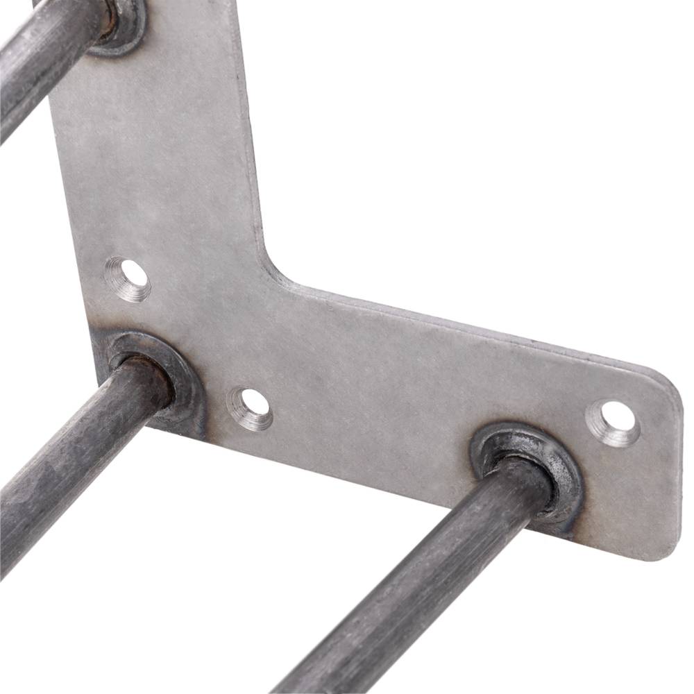 Pies para mesa y mueble estilo vintage Patas en acero 3 varillas 41 cm 4-pack