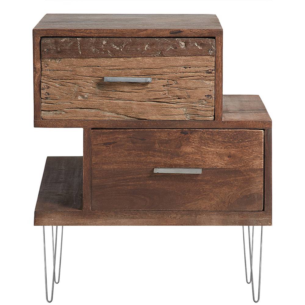 Pies para mesa y mueble estilo vintage Patas en acero 2 varillas 71 cm 4-pack