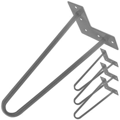 Pies para mesa y mueble Patas en acero 2 varillas 41 cm 4-pack