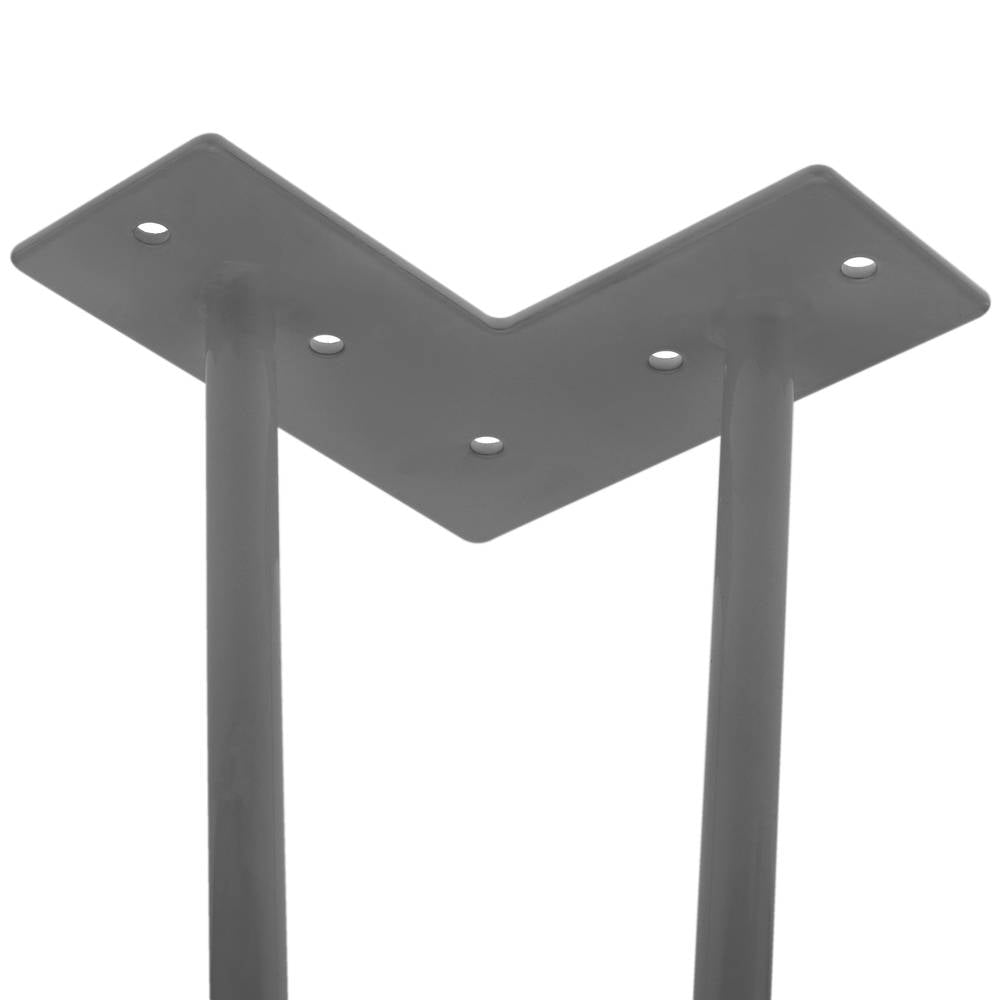 Pies para mesa y mueble Patas en acero 2 varillas 41 cm 4-pack