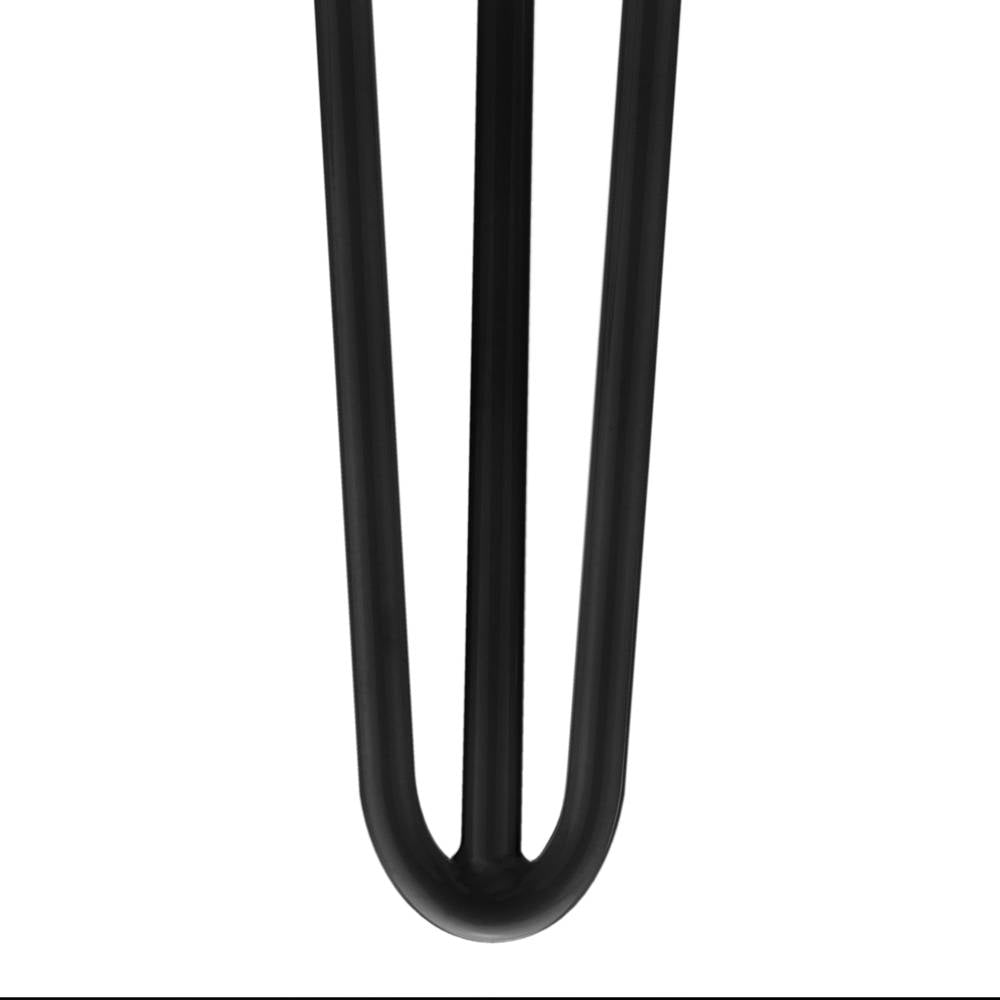 Pies para mesa y mueble Patas en acero 3 varillas 41 cm negro 4-pack